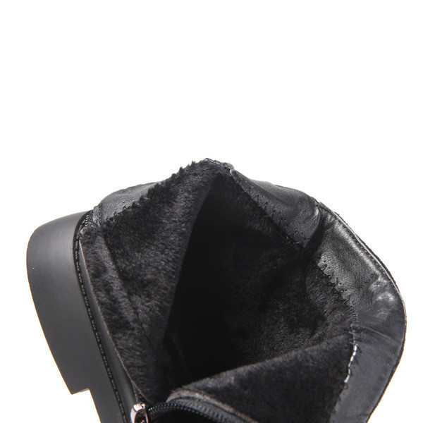 Cizme pentru copii pentru fete in negru si rosu