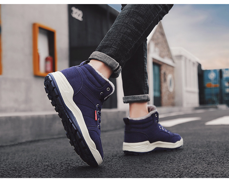 Άνετες αρσενικές χειμωνιάτικες μπότες σε τρία χρώματα