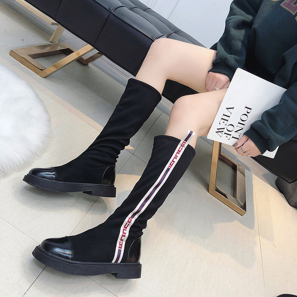 Ново Модерни дасмки ботуши от еко велур 