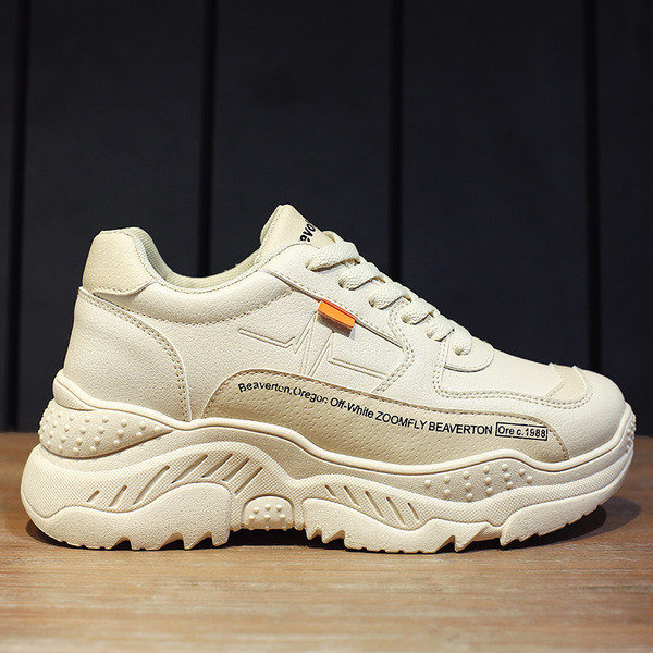 Ανδρικά πάνινα παπούτσια σε τρία χρώματα με ψηλή σόλα