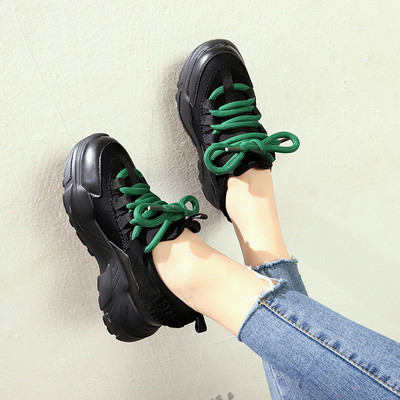 Γυναικεία χρωματιστά πάνινα παπούτσια σε δύο χρώματα