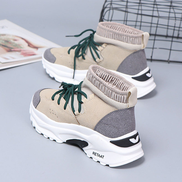 Ανδρικά πάνινα παπούτσια με ψηλή σόλα σε διάφορα χρώματα