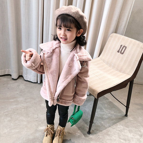 Pediced μπουφάν για παιδιά με μαλακή επένδυση σε ροζ χρώμα