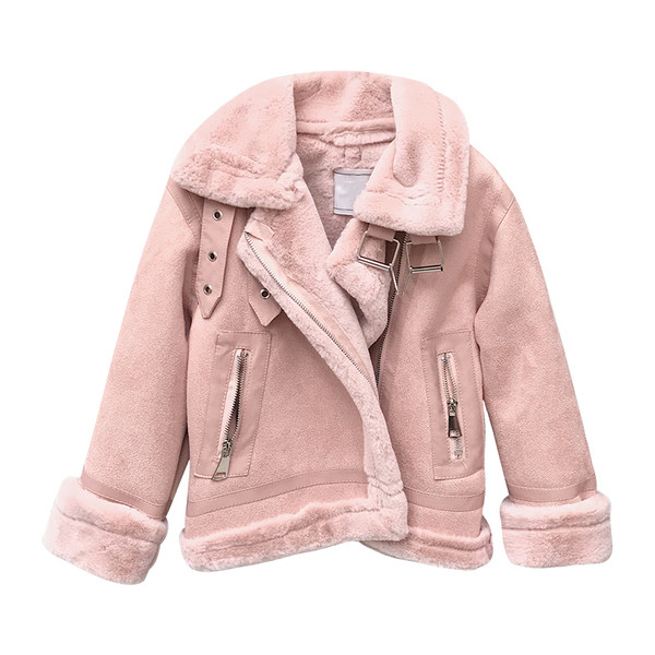 Pediced μπουφάν για παιδιά με μαλακή επένδυση σε ροζ χρώμα