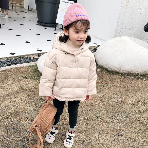 Καθημερινό παιδικό μπουφάν για κορίτσια χωρίς μπεζ σφένδαμο