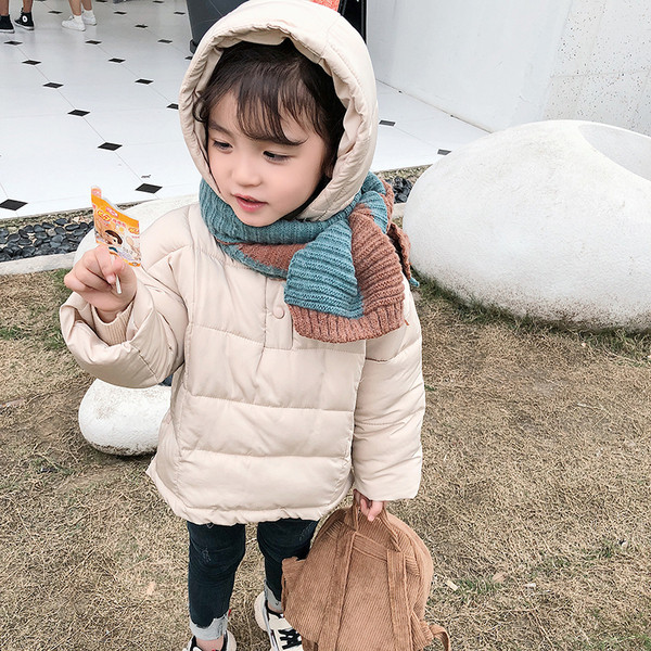Καθημερινό παιδικό μπουφάν για κορίτσια χωρίς μπεζ σφένδαμο