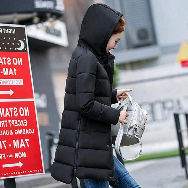 Дамско зимно яке с копчета в няколко цвята