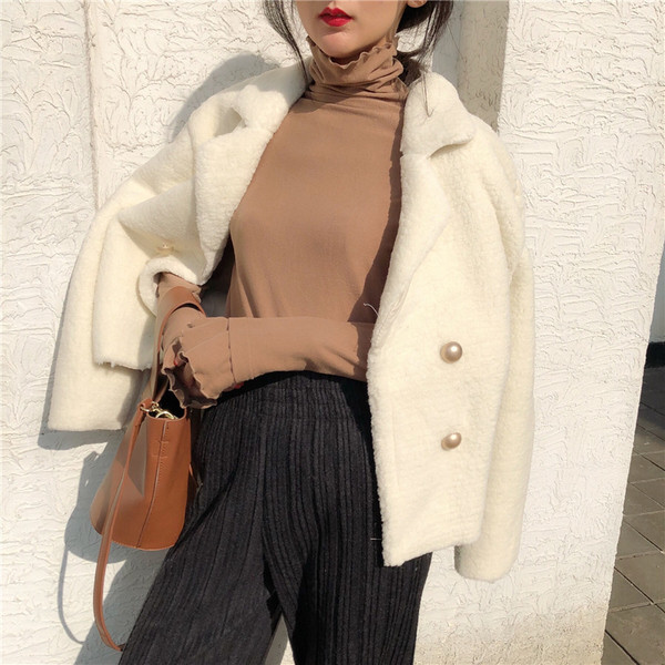 Κοντό παλτό σε δύο χρώματα