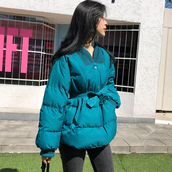 Дамско ежедневно яке с колан в два цвята