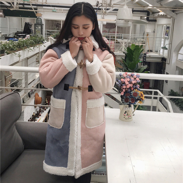 Hosszú női kabát puha béléssel, két színben