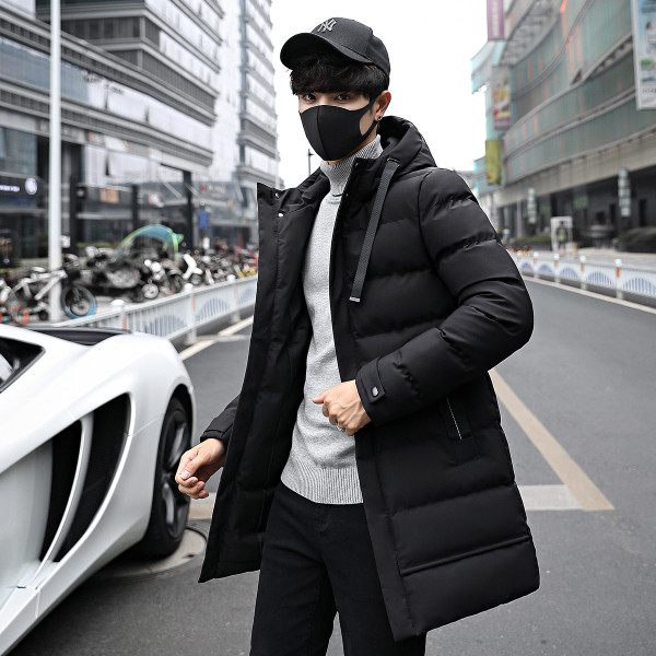 Нов модел мъжко зимно яке с джобове и качулка в три цвята 