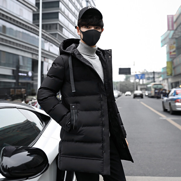 Нов модел мъжко зимно яке с джобове и качулка в три цвята 