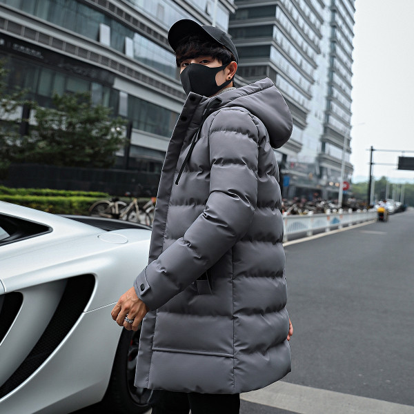 Нов модел мъжко зимно яке с джобове и качулка в три цвята 