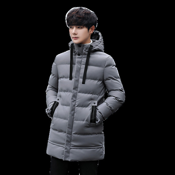 Нов модел мъжко зимно яке с джобове и качулка в три цвята 