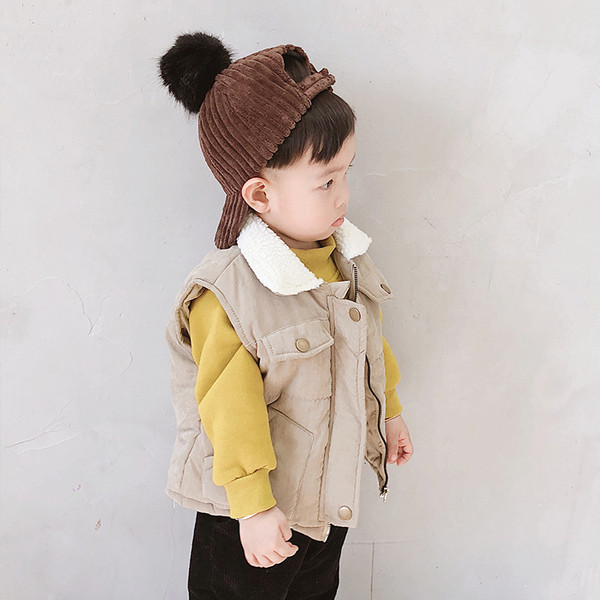 Napi vastag gyerekmellény két színben fiúknak