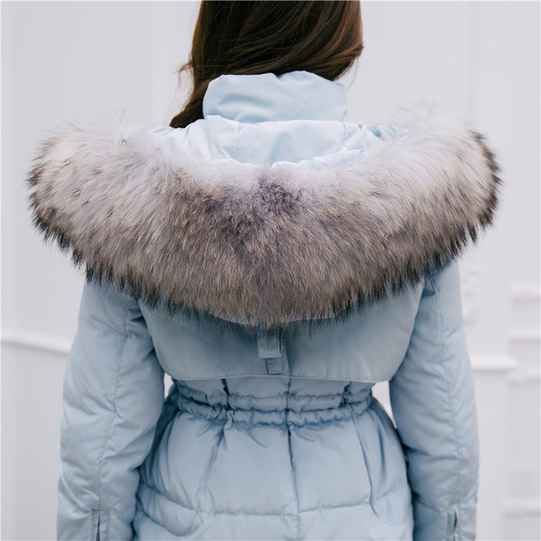 Modern női kabát pehelyszínnel, három színben