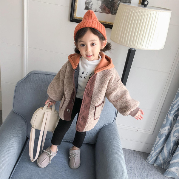 Őszi gyerekkabát lányoknak két színben