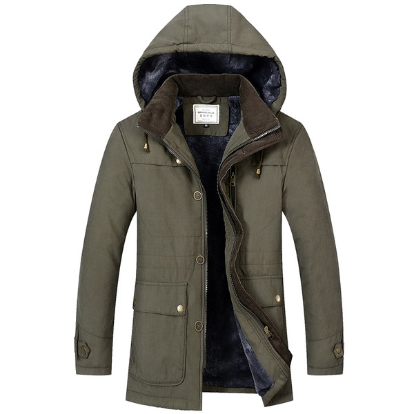 Stílusos férfi téli kabát puha béléssel, több színben