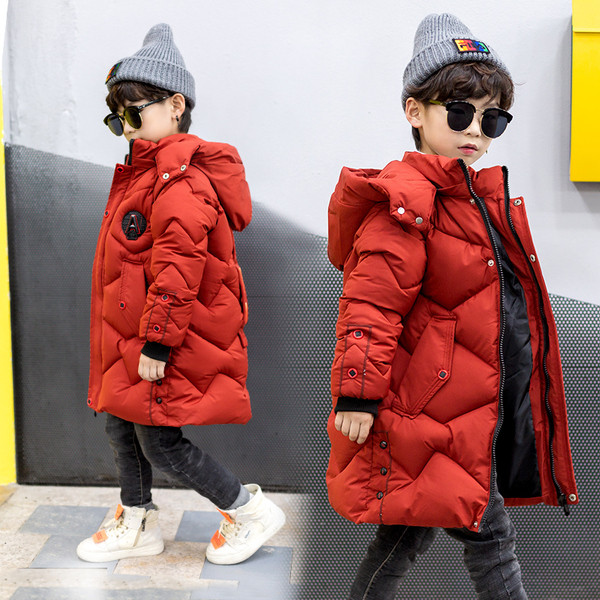 Gyermek hosszú kabát fiúknak három színben