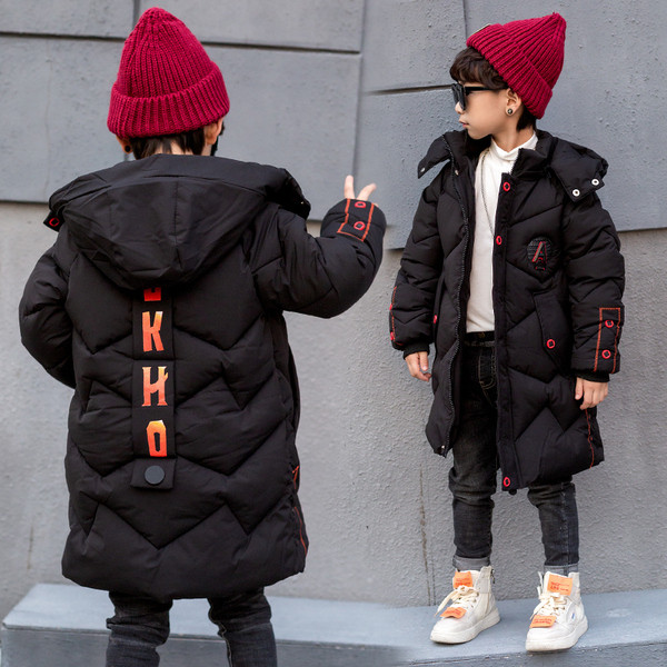 Gyermek hosszú kabát fiúknak három színben