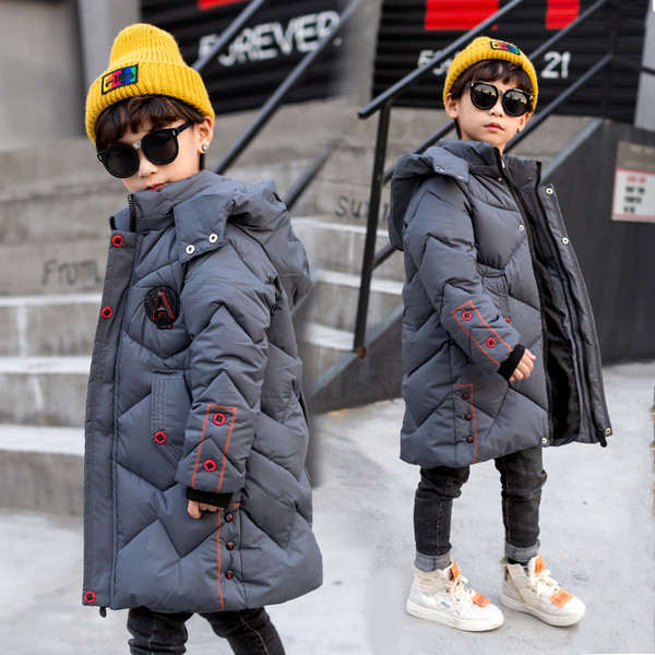 Gyermek hosszú kabát fiúknak három színben