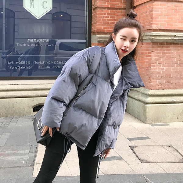 Modern női kabát kék és fekete színben