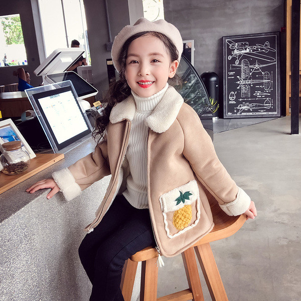 Napi gyermek őszi kabát lila színben