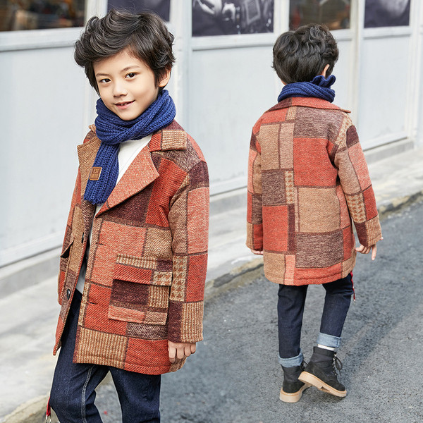 Palton modern colorat pentru băieți