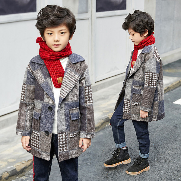 Palton modern colorat pentru băieți