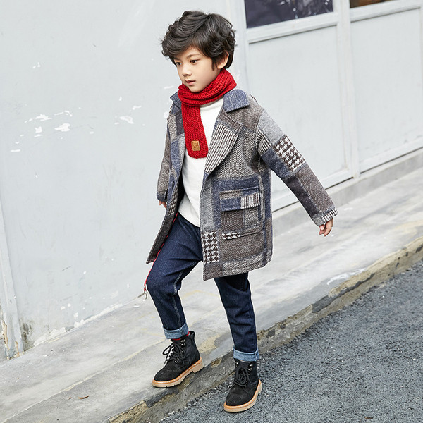 Palton modern colorat pentru băieți