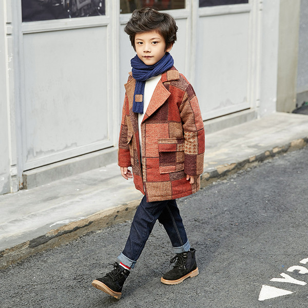 Palton modern colorat pentru băieți