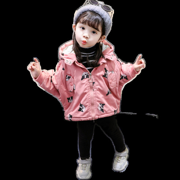 Alkalmi gyerekkabát lányoknak, rárakással