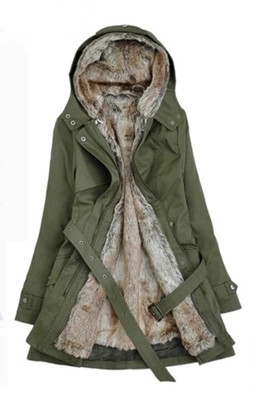 Дамско зимно яке с мека подплата в три цвята