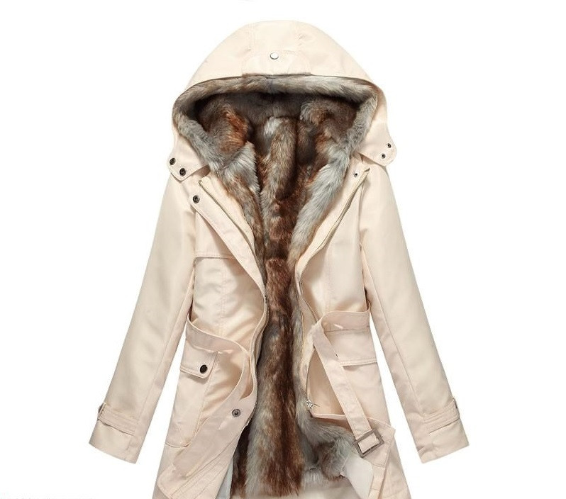 Дамско зимно яке с мека подплата в три цвята