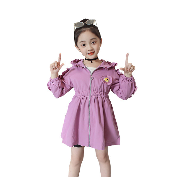 Modern gyerek esőkabát oldalpántokkal három színben