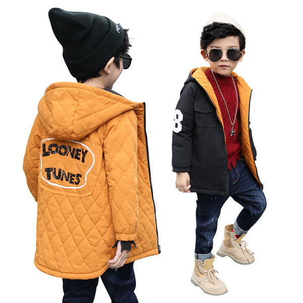 Gyermek kétoldalas kabát fiúknak két színben