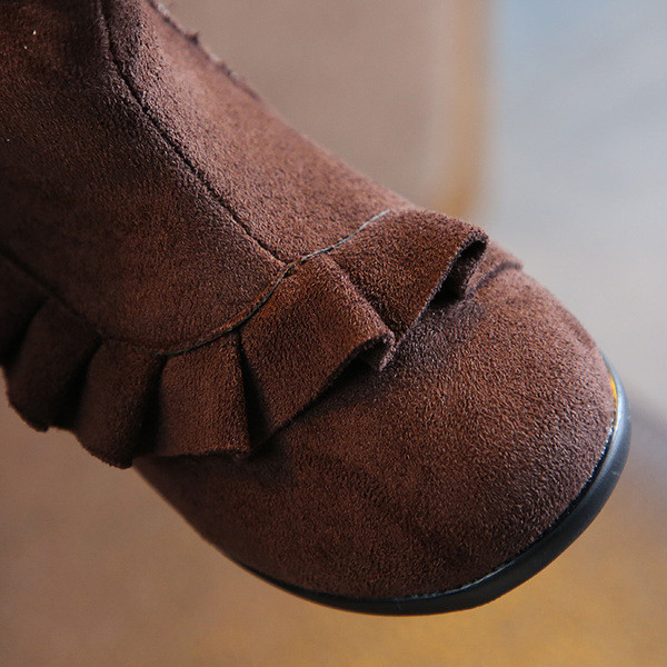 Őszi-téli gyerekcsizma lányoknak fekete és barna színben