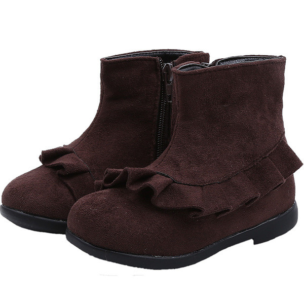 Őszi-téli gyerekcsizma lányoknak fekete és barna színben