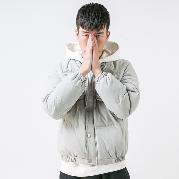 Sport-alkalmi férfi kabát fekete, szürke és bézs színben