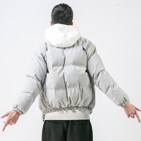 Sport-alkalmi férfi kabát fekete, szürke és bézs színben