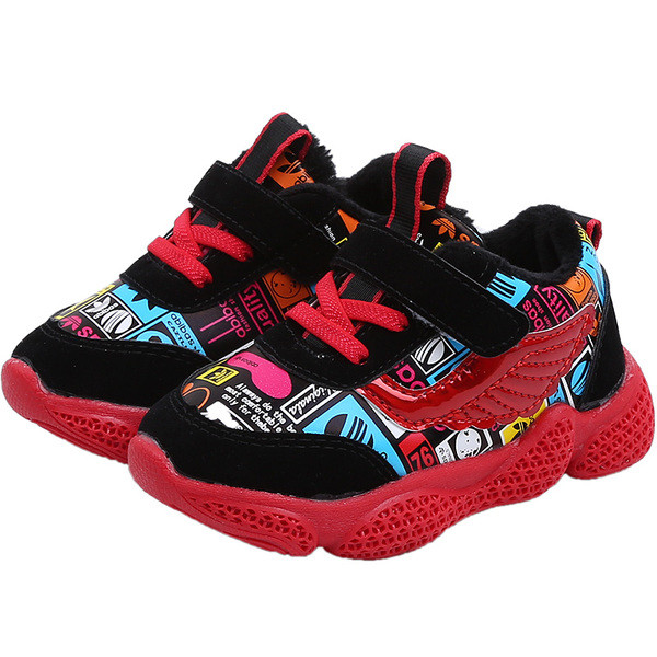 Meleg baba tornacipő lányoknak és fiúknak piros, kék és lila színben