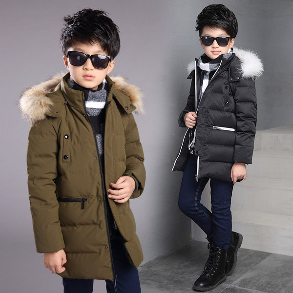 Gyerek kabát fiúknak két színben pehelyes