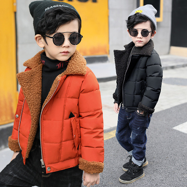 Modern gyerek rövid kabát fiúknak három színben