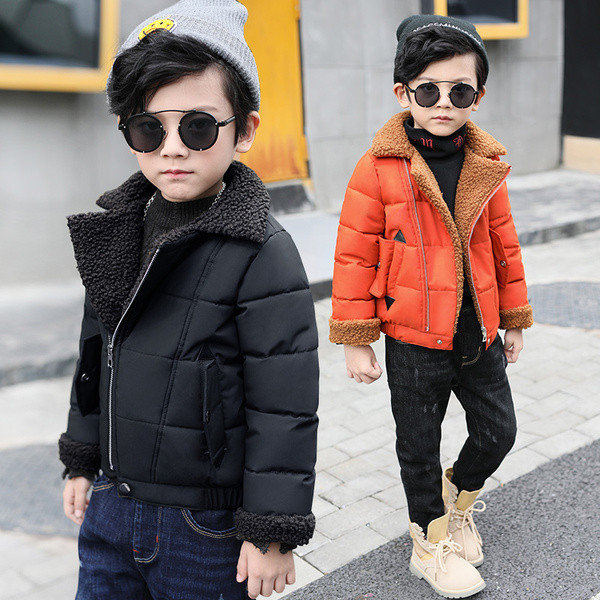 Modern gyerek rövid kabát fiúknak három színben