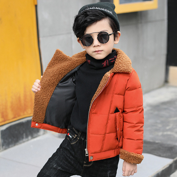 Modern gyerek rövid kabát fiúknak három színben