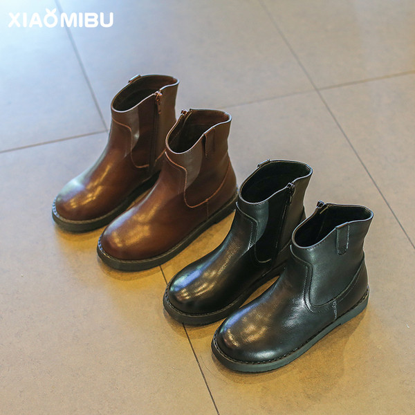 Eko bőrből készült alkalmi gyerekcsizma lányoknak