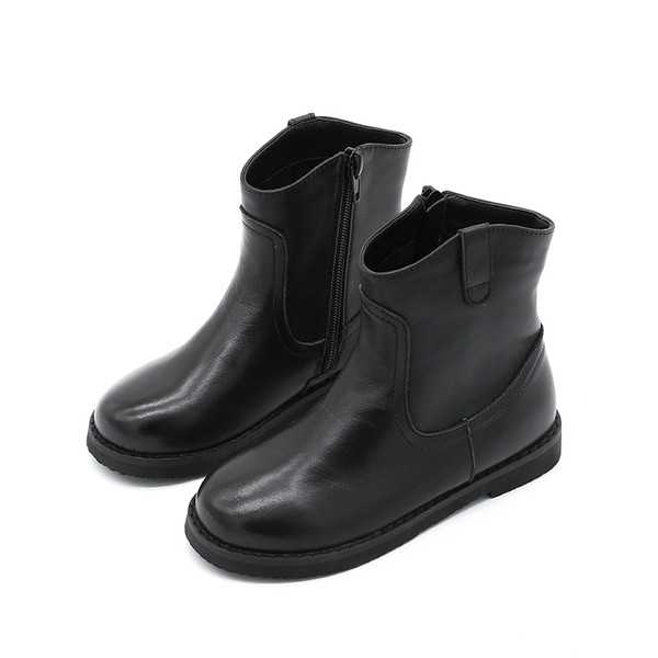 Eko bőrből készült alkalmi gyerekcsizma lányoknak