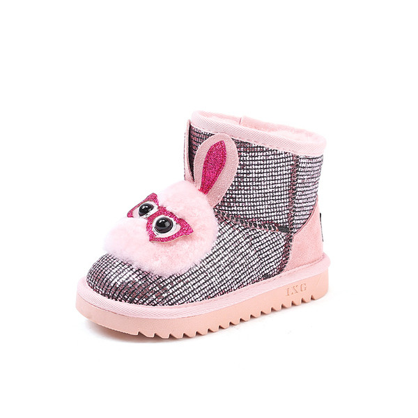 Modern gyerekcsizma rózsaszín pehelyszínnel