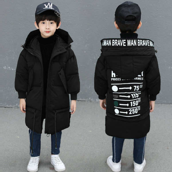 Gyermek hosszú kabát fiúknak három színben