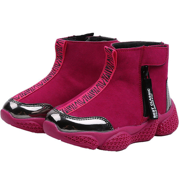 Gyerek sportcipő lányoknak fekete, lila és ciklámen színben